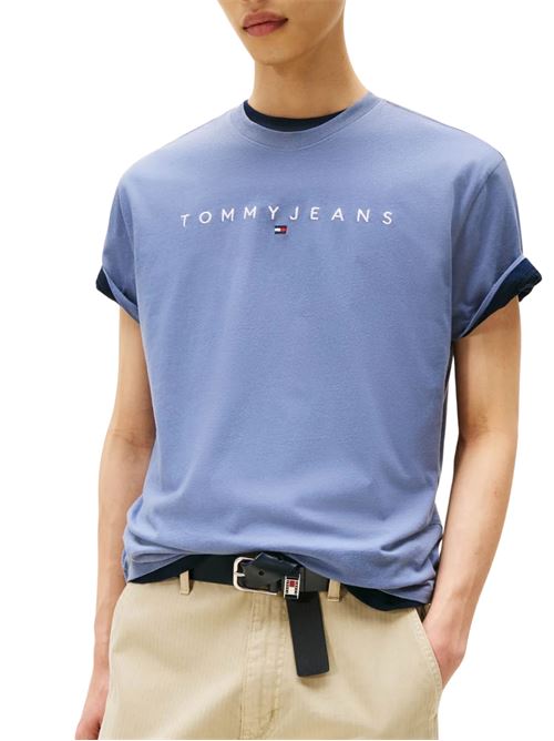 T-shirt blu in cotone Tommy Jeans | DM0DM20744PO6